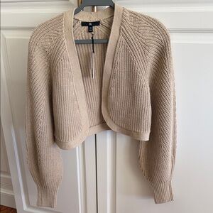 Banana Republic Cropped Open-Front Knit 100% Cotton cardi sweater NWT XS